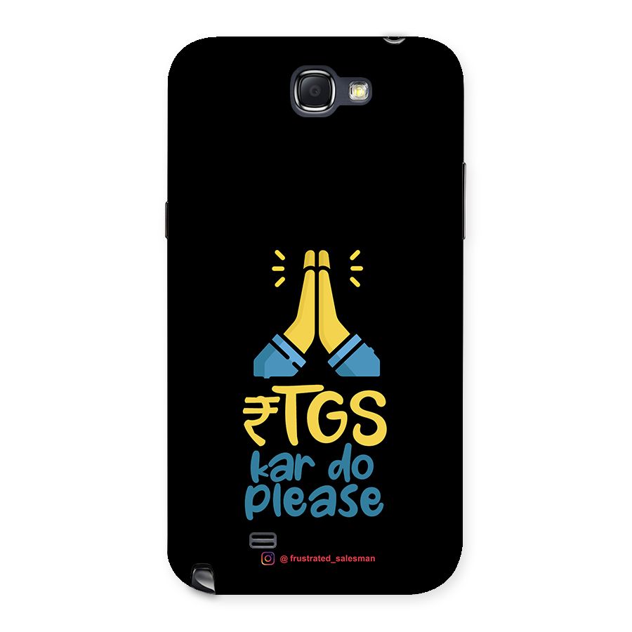 RTGS Kar Do Please Black Back Case for Galaxy Note 2