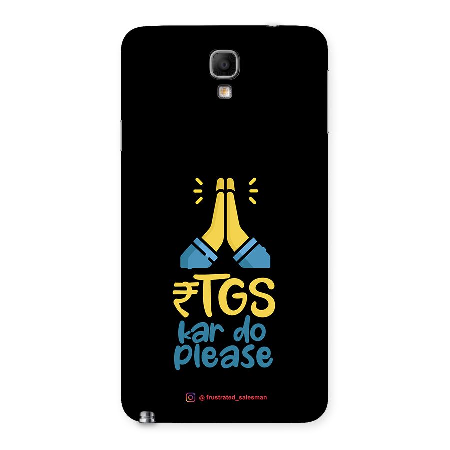 RTGS Kar Do Please Black Back Case for Galaxy Note 3 Neo