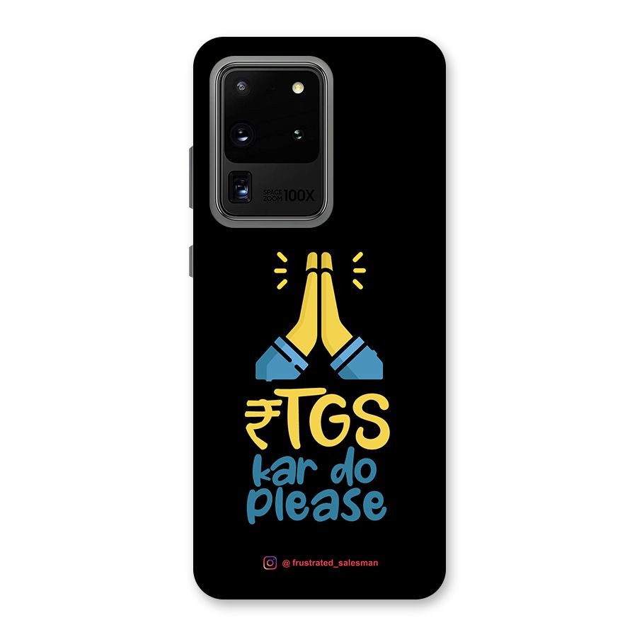 RTGS Kar Do Please Black Back Case for Galaxy S20 Ultra