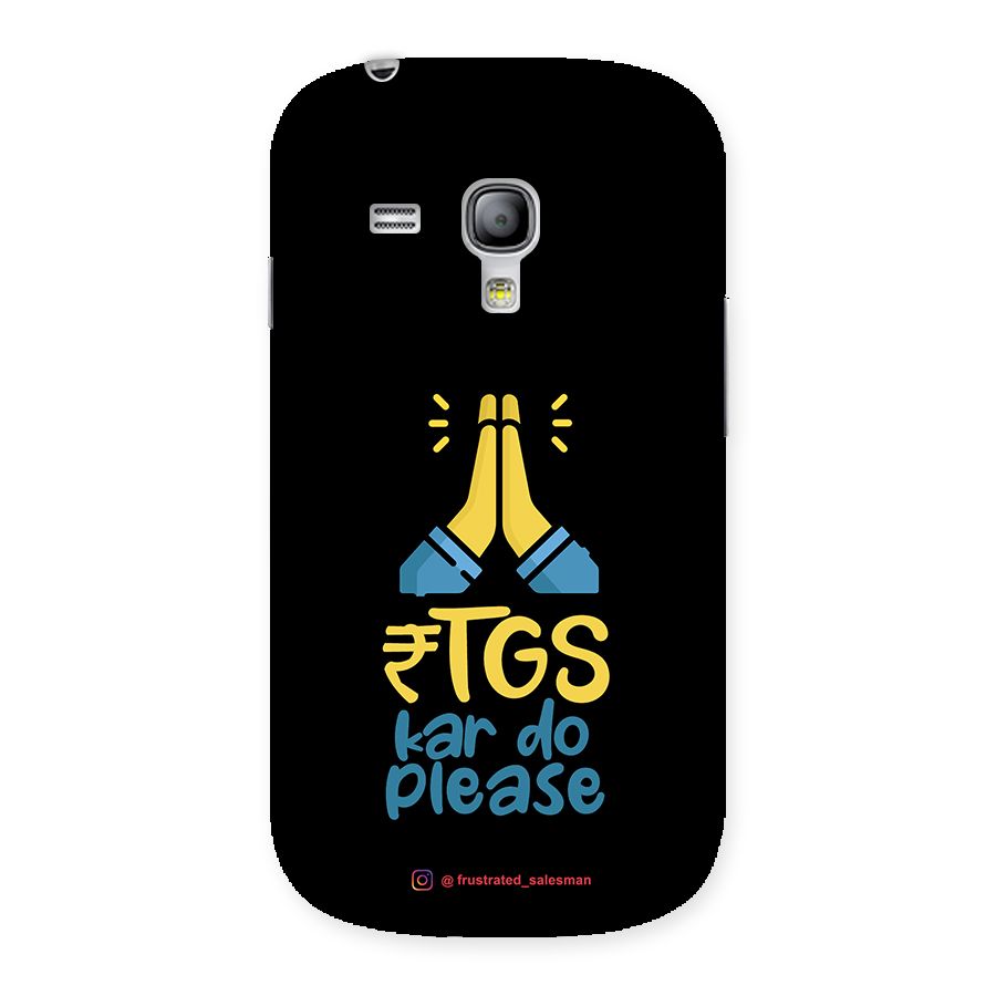 RTGS Kar Do Please Black Back Case for Galaxy S3 Mini