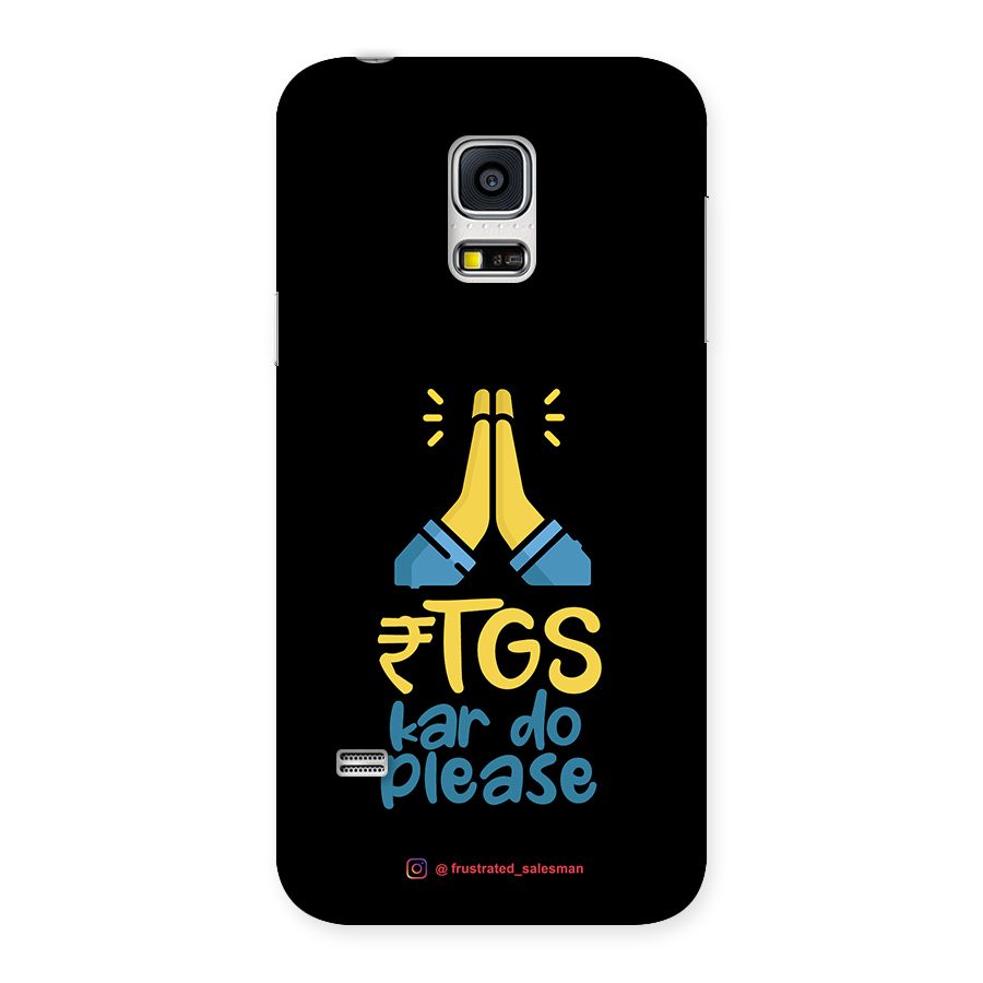RTGS Kar Do Please Black Back Case for Galaxy S5 Mini