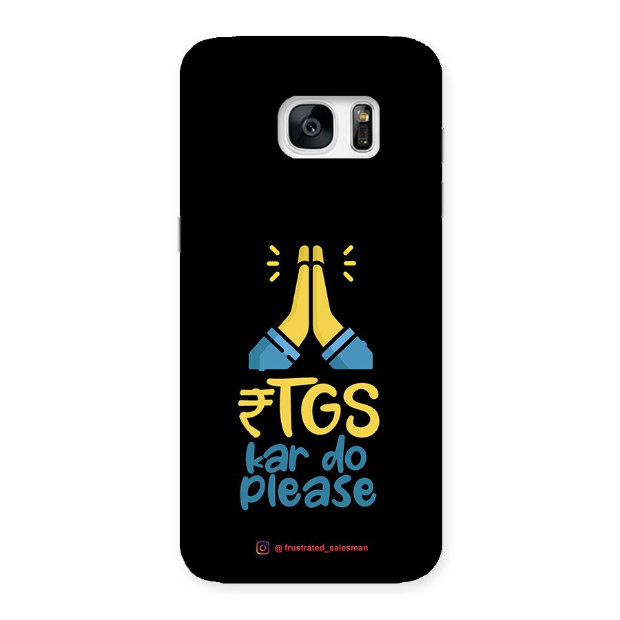 RTGS Kar Do Please Black Back Case for Galaxy S7 Edge
