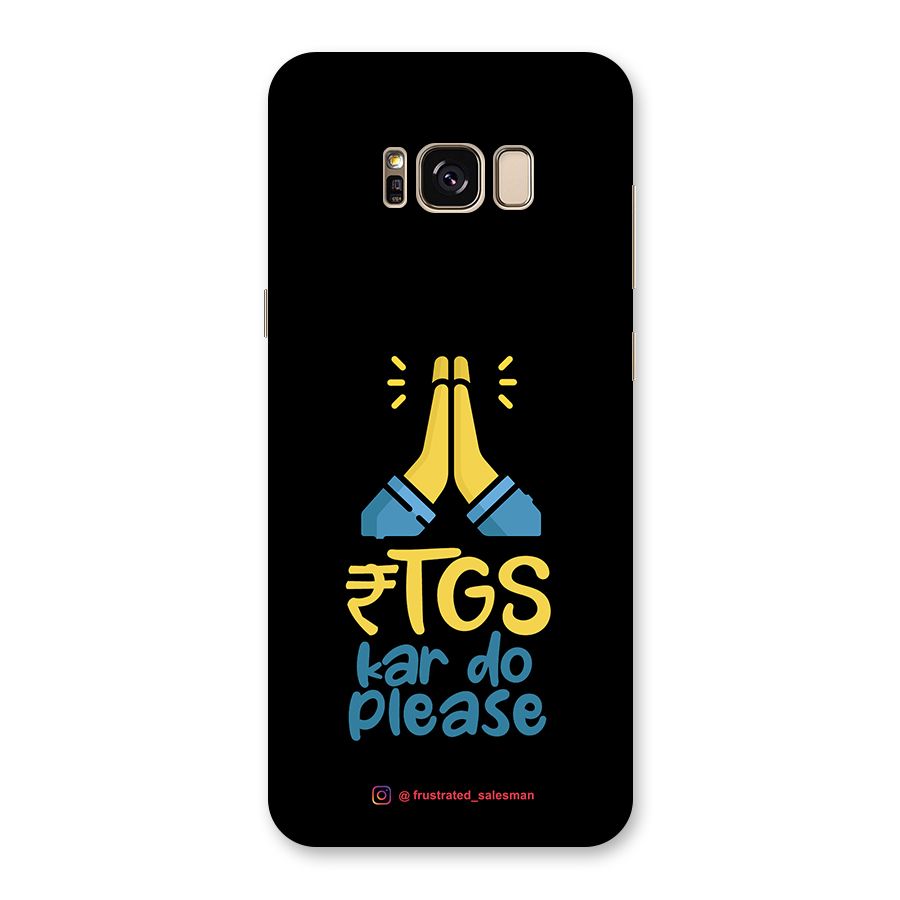 RTGS Kar Do Please Black Back Case for Galaxy S8 Plus