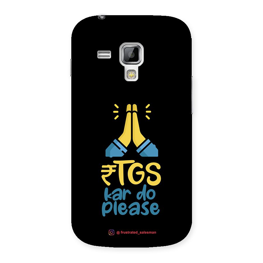 RTGS Kar Do Please Black Back Case for Galaxy S Duos
