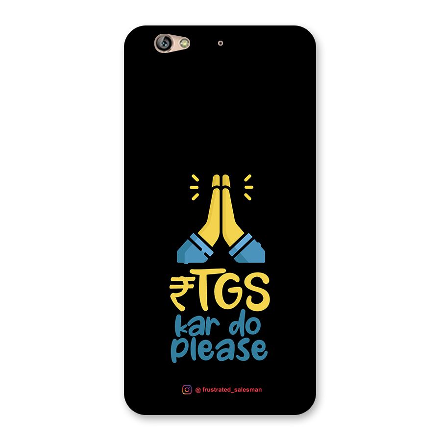 RTGS Kar Do Please Black Back Case for Gionee S6