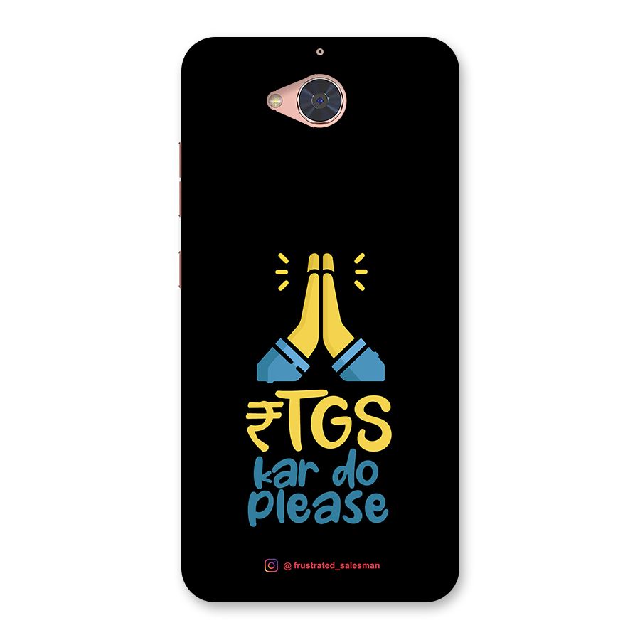 RTGS Kar Do Please Black Back Case for Gionee S6 Pro