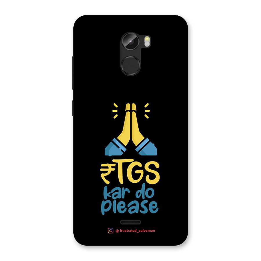 RTGS Kar Do Please Black Back Case for Gionee X1