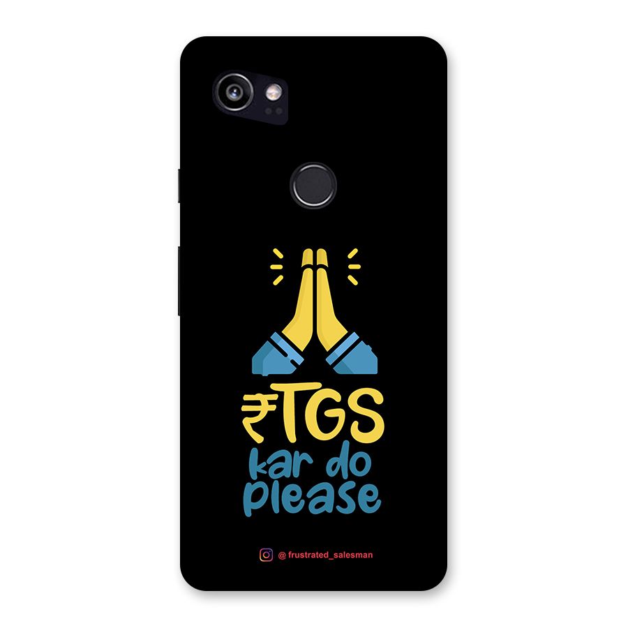 RTGS Kar Do Please Black Back Case for Google Pixel 2 XL