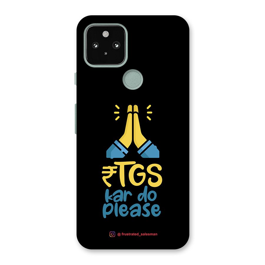RTGS Kar Do Please Black Back Case for Google Pixel 5