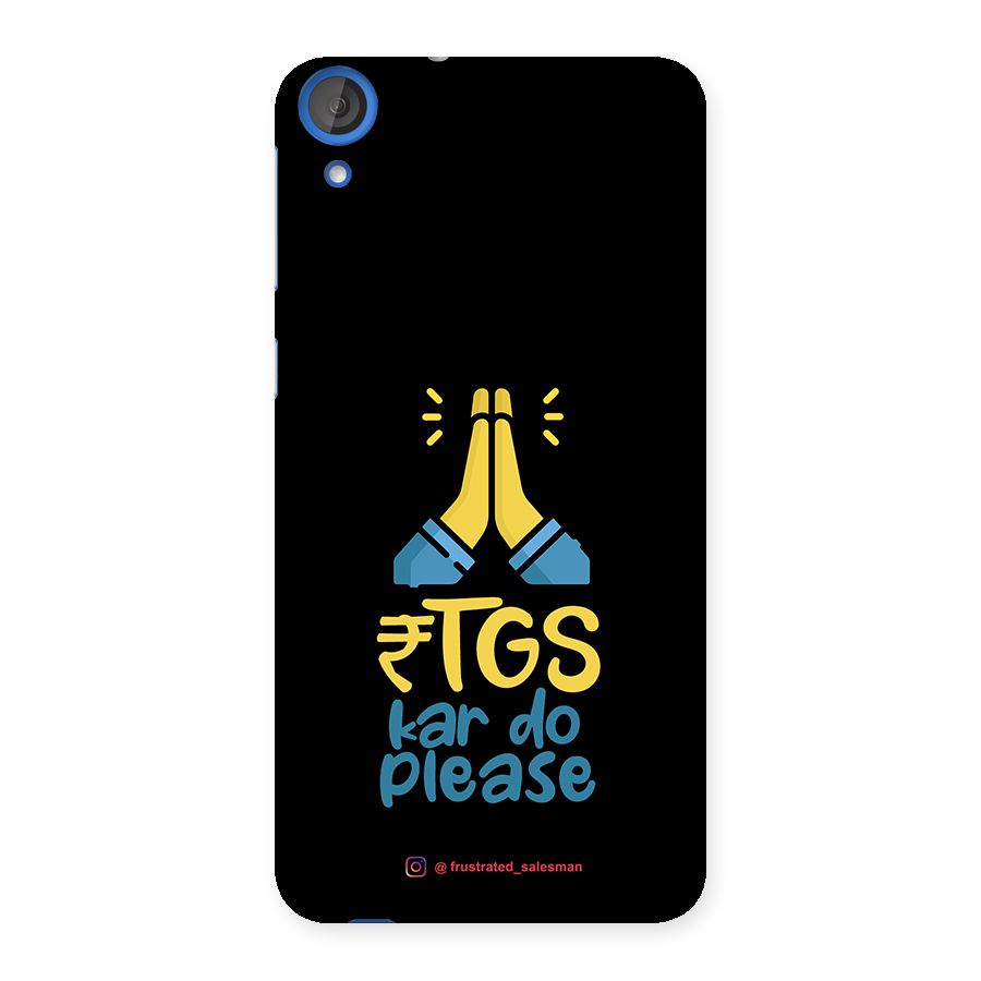 RTGS Kar Do Please Black Back Case for HTC Desire 820