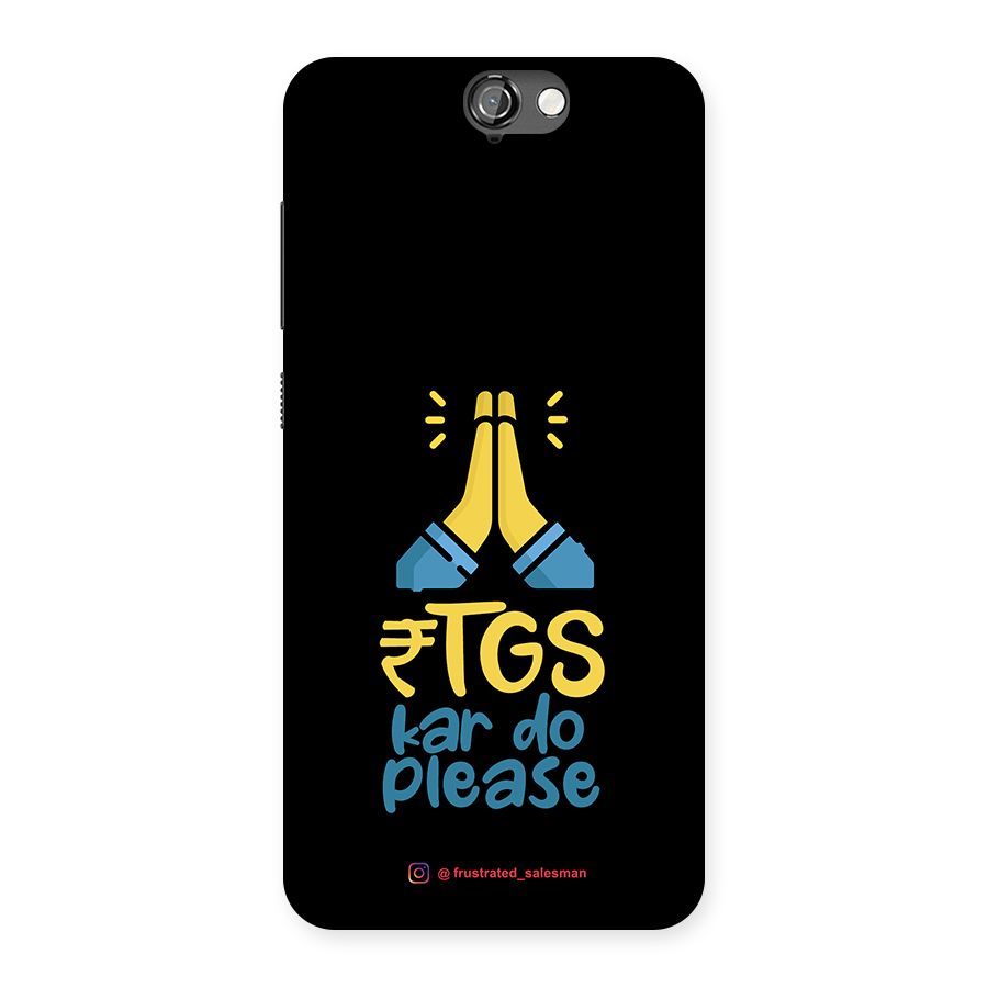 RTGS Kar Do Please Black Back Case for HTC One A9