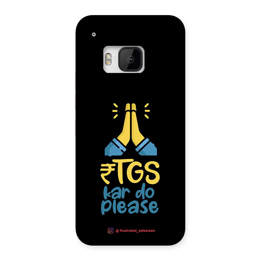 RTGS Kar Do Please Black Back Case for HTC One M9