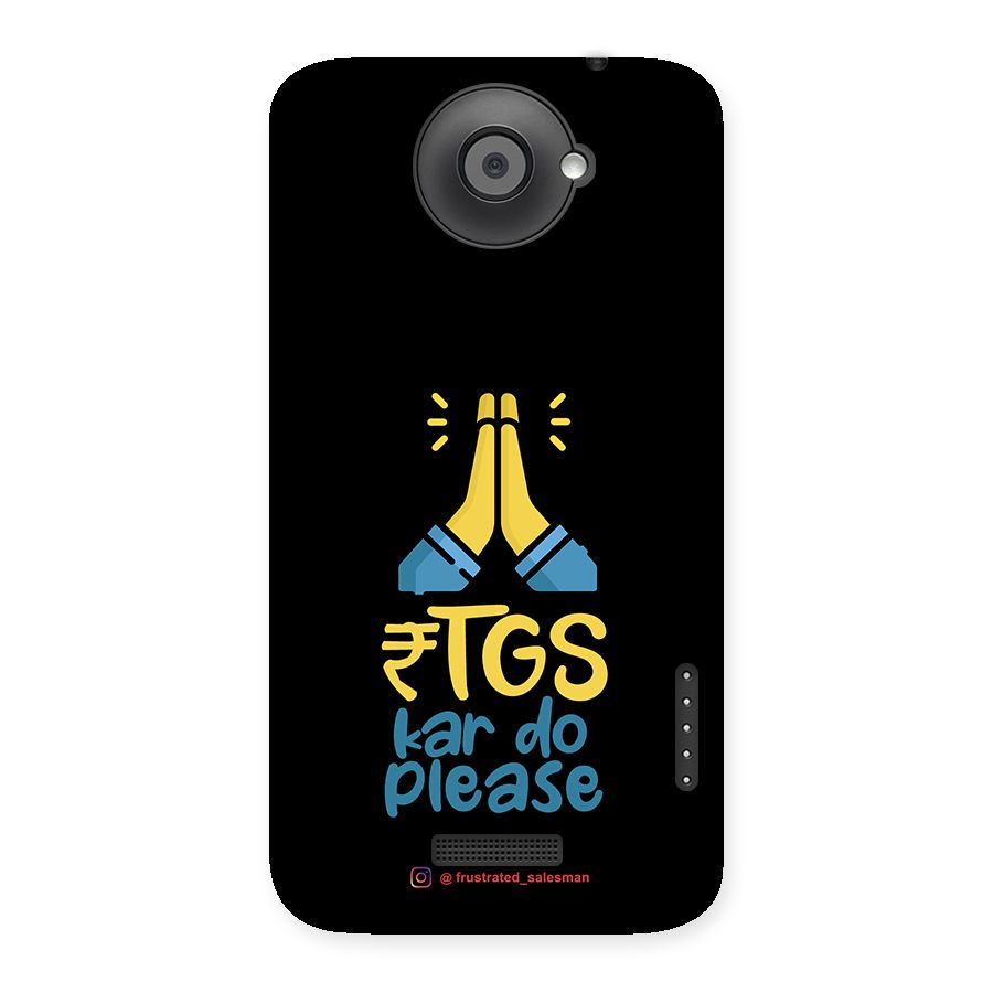 RTGS Kar Do Please Black Back Case for HTC One X