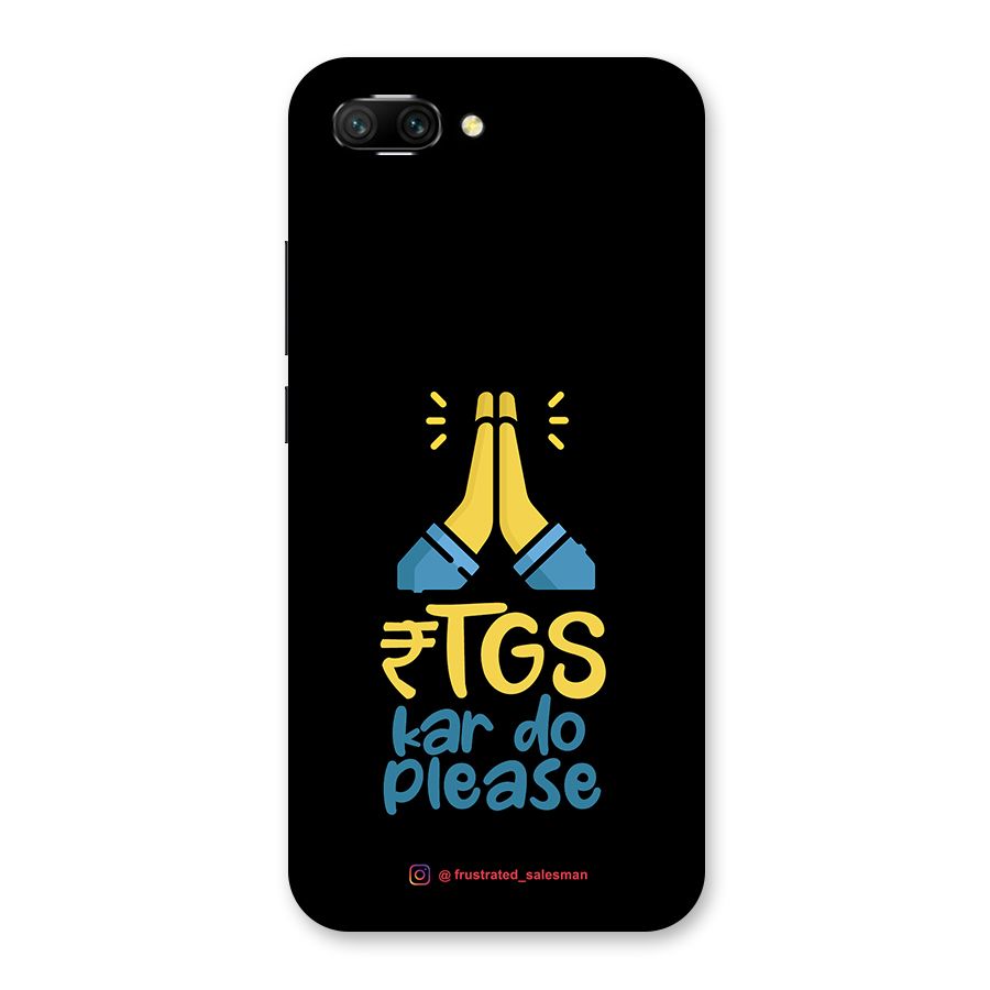 RTGS Kar Do Please Black Back Case for Honor 10