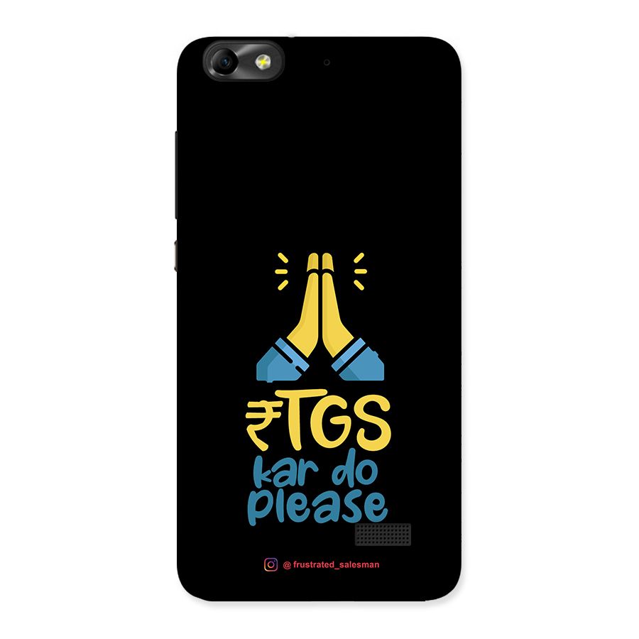 RTGS Kar Do Please Black Back Case for Honor 4C