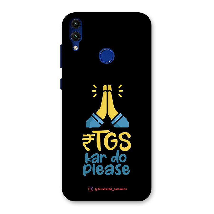 RTGS Kar Do Please Black Back Case for Honor 8C