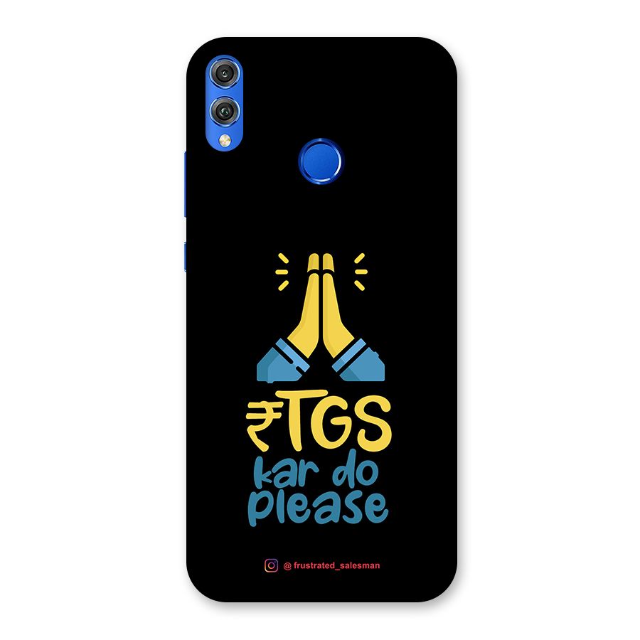 RTGS Kar Do Please Black Back Case for Honor 8X