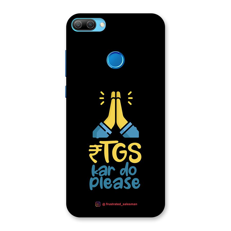 RTGS Kar Do Please Black Back Case for Honor 9N