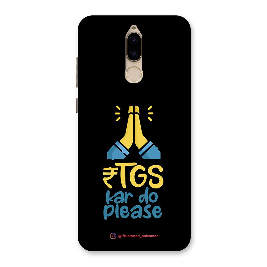 RTGS Kar Do Please Black Back Case for Honor 9i