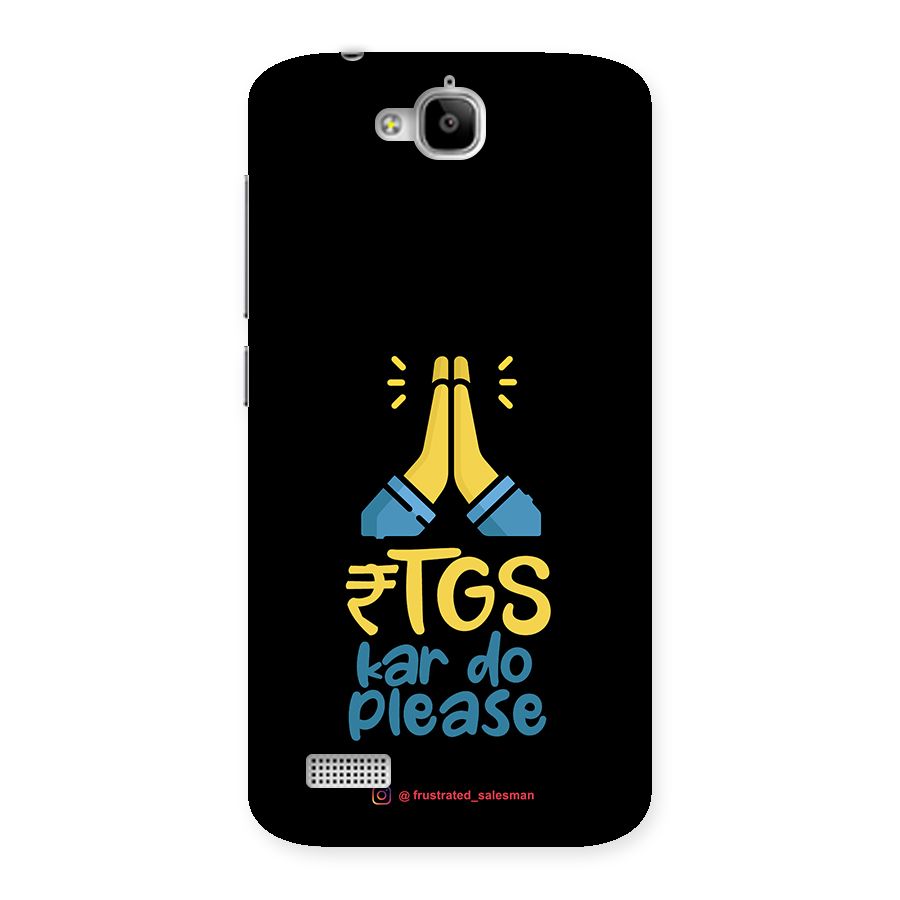 RTGS Kar Do Please Black Back Case for Honor Holly