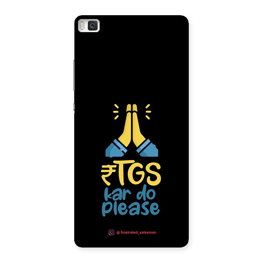 RTGS Kar Do Please Black Back Case for Huawei P8