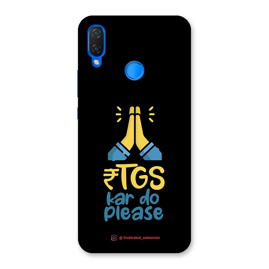 RTGS Kar Do Please Black Back Case for Huawei P Smart+