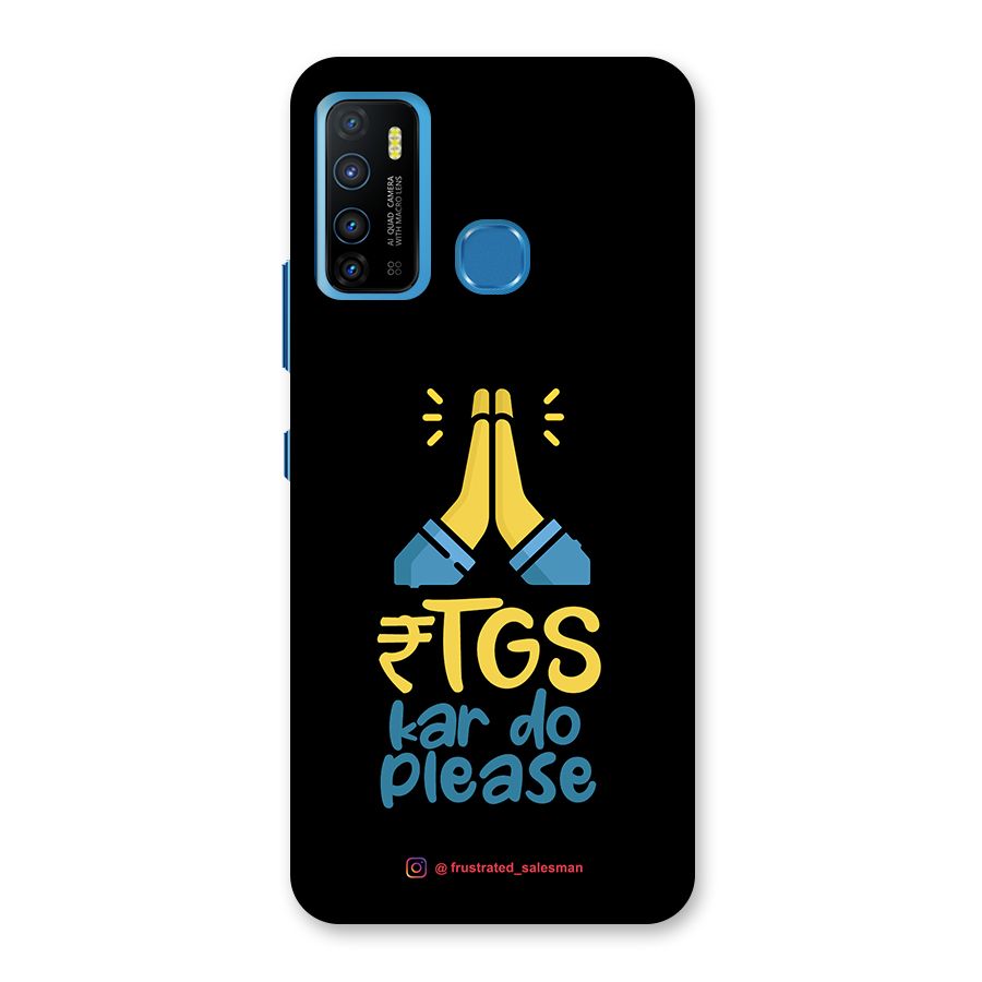 RTGS Kar Do Please Black Back Case for Infinix Hot 9
