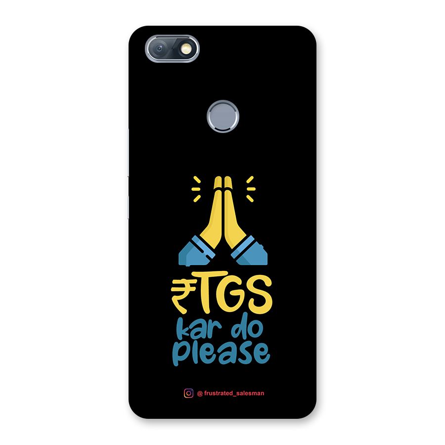 RTGS Kar Do Please Black Back Case for Infinix Note 5