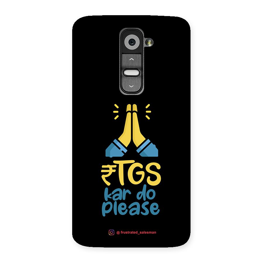 RTGS Kar Do Please Black Back Case for LG G2