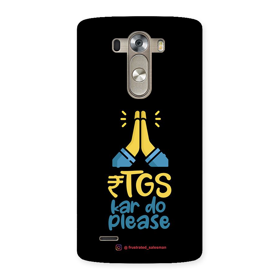 RTGS Kar Do Please Black Back Case for LG G3