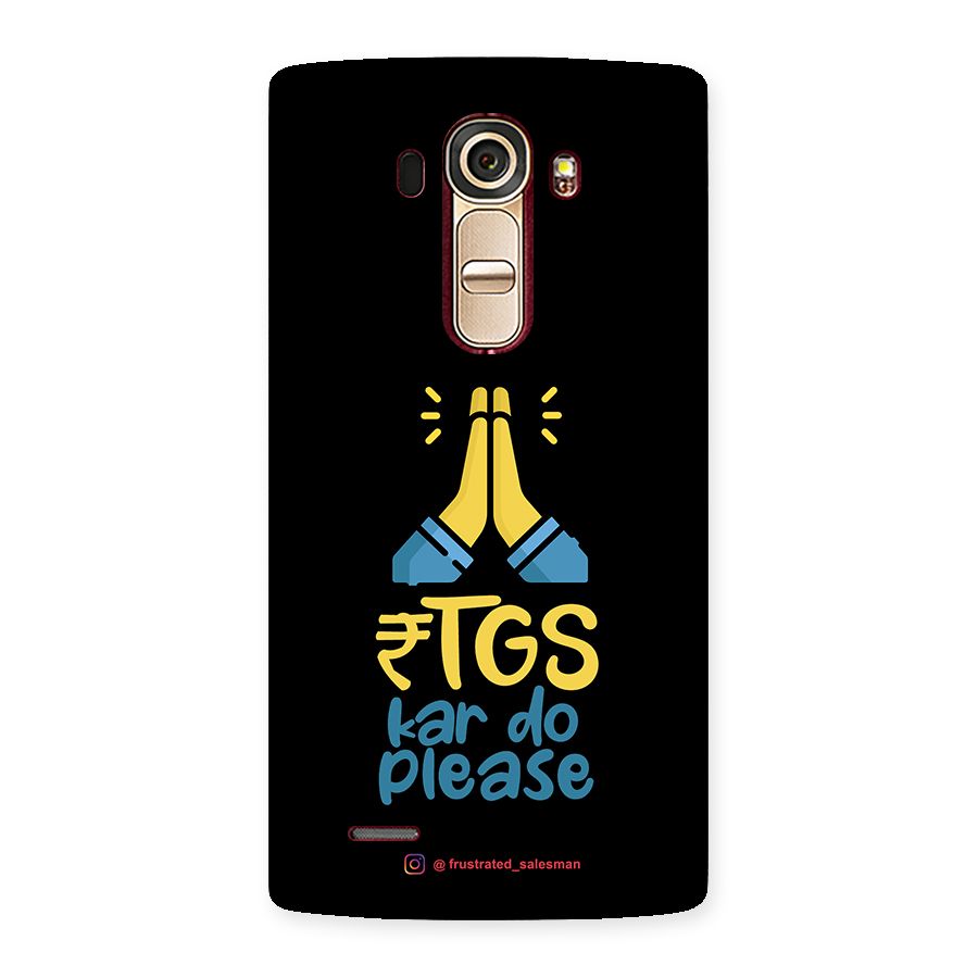 RTGS Kar Do Please Black Back Case for LG G4