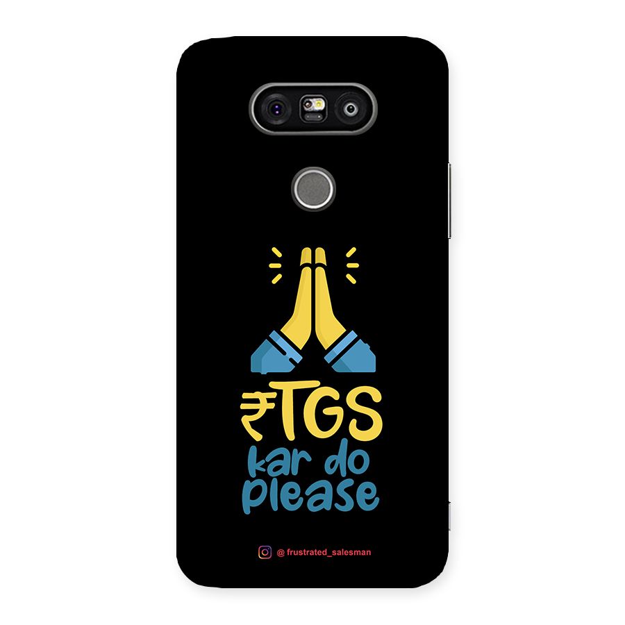 RTGS Kar Do Please Black Back Case for LG G5