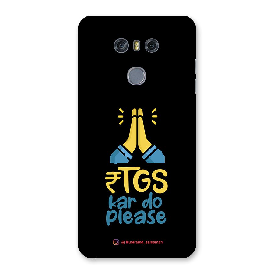 RTGS Kar Do Please Black Back Case for LG G6