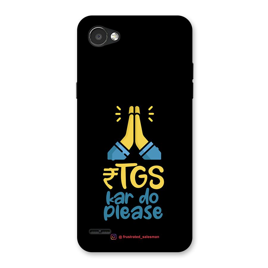RTGS Kar Do Please Black Back Case for LG Q6