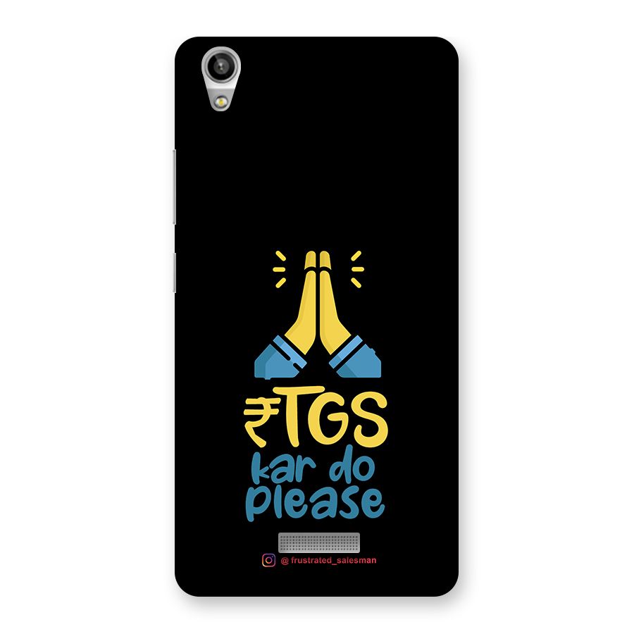 RTGS Kar Do Please Black Back Case for Lava-Pixel-V1
