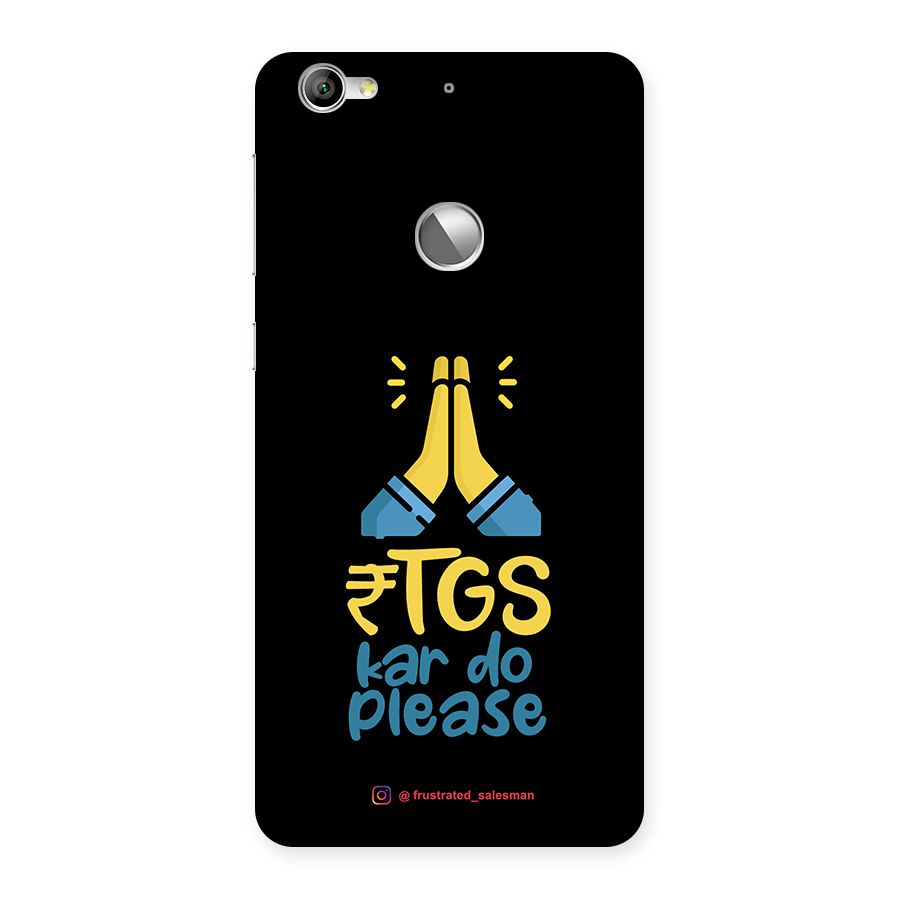 RTGS Kar Do Please Black Back Case for LeTV Le 1s