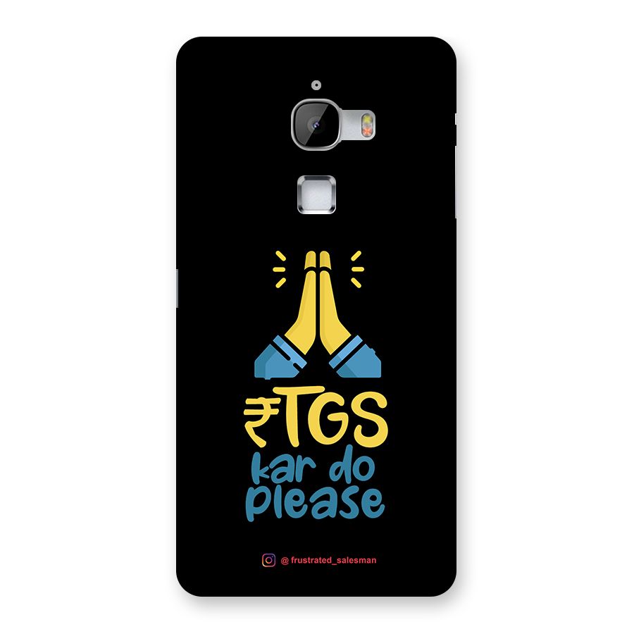 RTGS Kar Do Please Black Back Case for LeTv Le Max