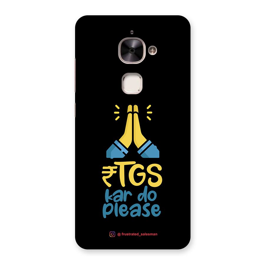 RTGS Kar Do Please Black Back Case for Le 2
