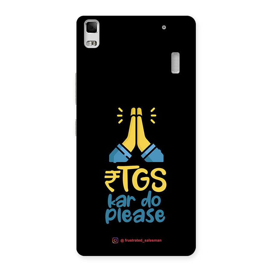 RTGS Kar Do Please Black Back Case for Lenovo A7000