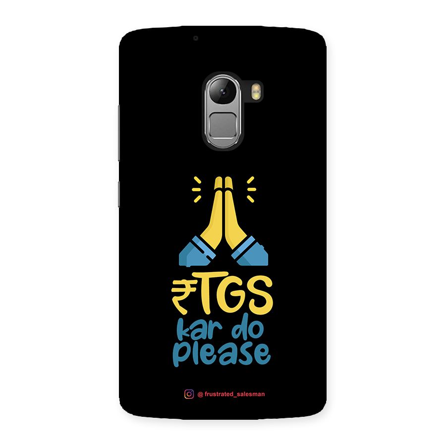RTGS Kar Do Please Black Back Case for Lenovo K4 Note