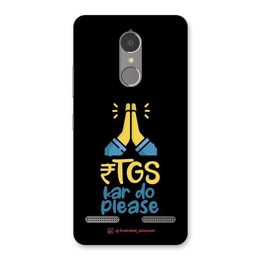 RTGS Kar Do Please Black Back Case for Lenovo K6 Power
