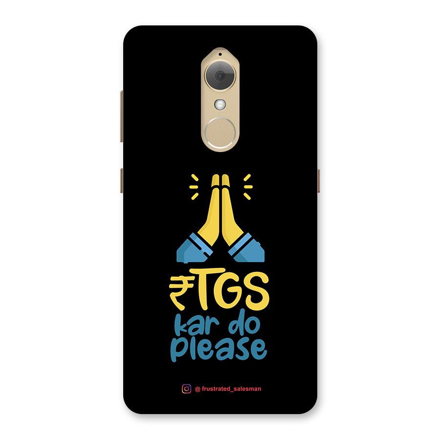 RTGS Kar Do Please Black Back Case for Lenovo K8