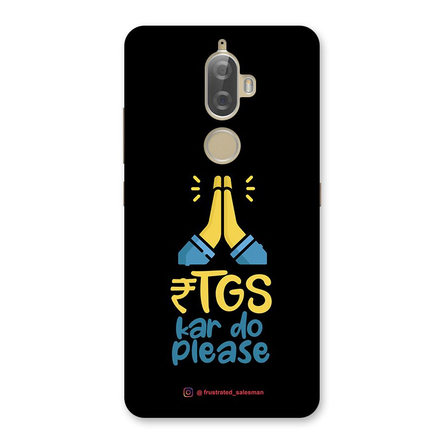 RTGS Kar Do Please Black Back Case for Lenovo K8 Plus