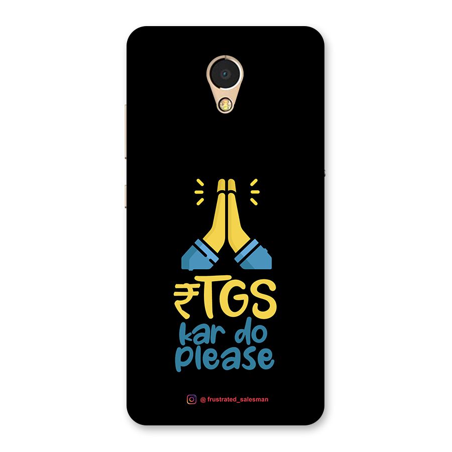 RTGS Kar Do Please Black Back Case for Lenovo P2