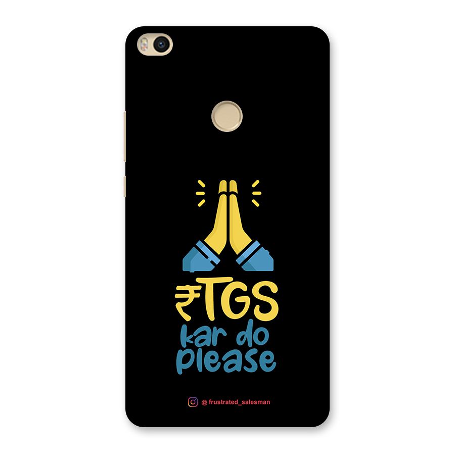 RTGS Kar Do Please Black Back Case for Mi Max 2