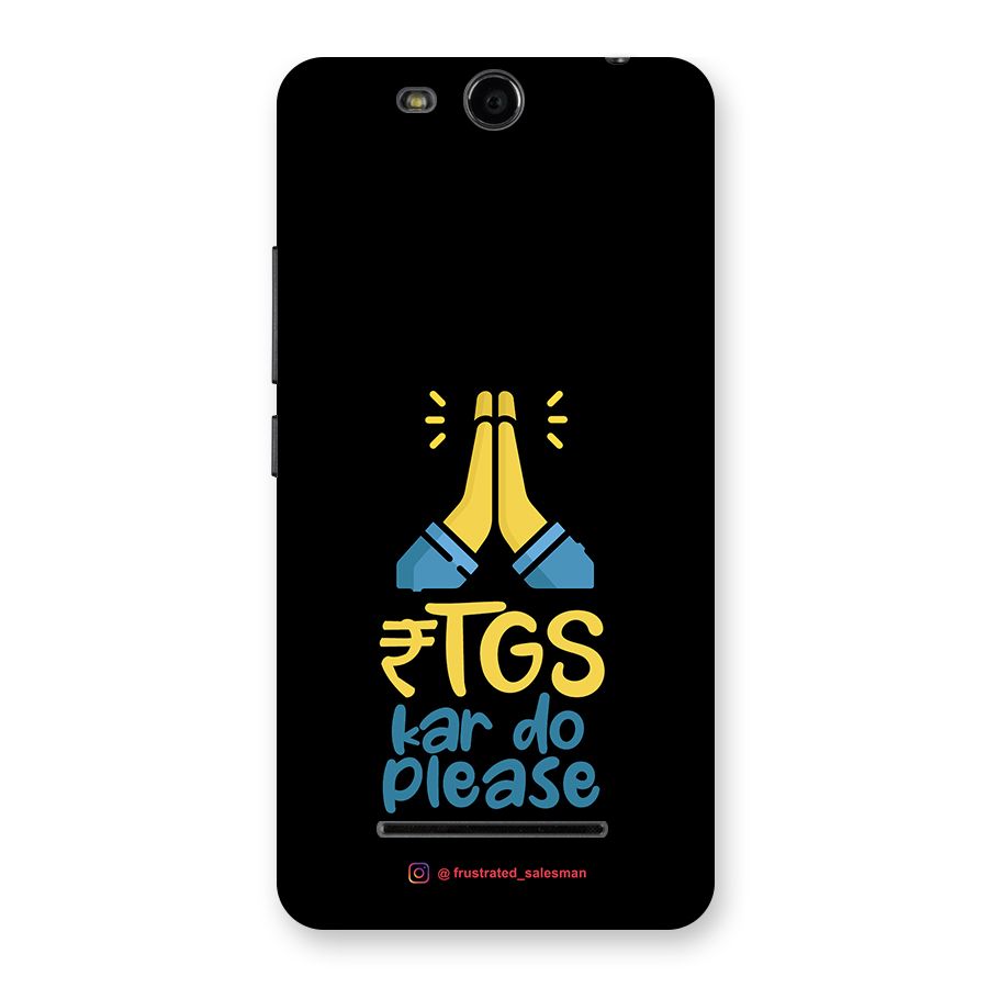 RTGS Kar Do Please Black Back Case for Micromax Canvas Juice 3 Q392