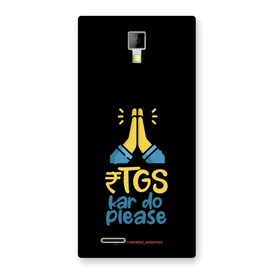 RTGS Kar Do Please Black Back Case for Micromax Canvas Xpress A99
