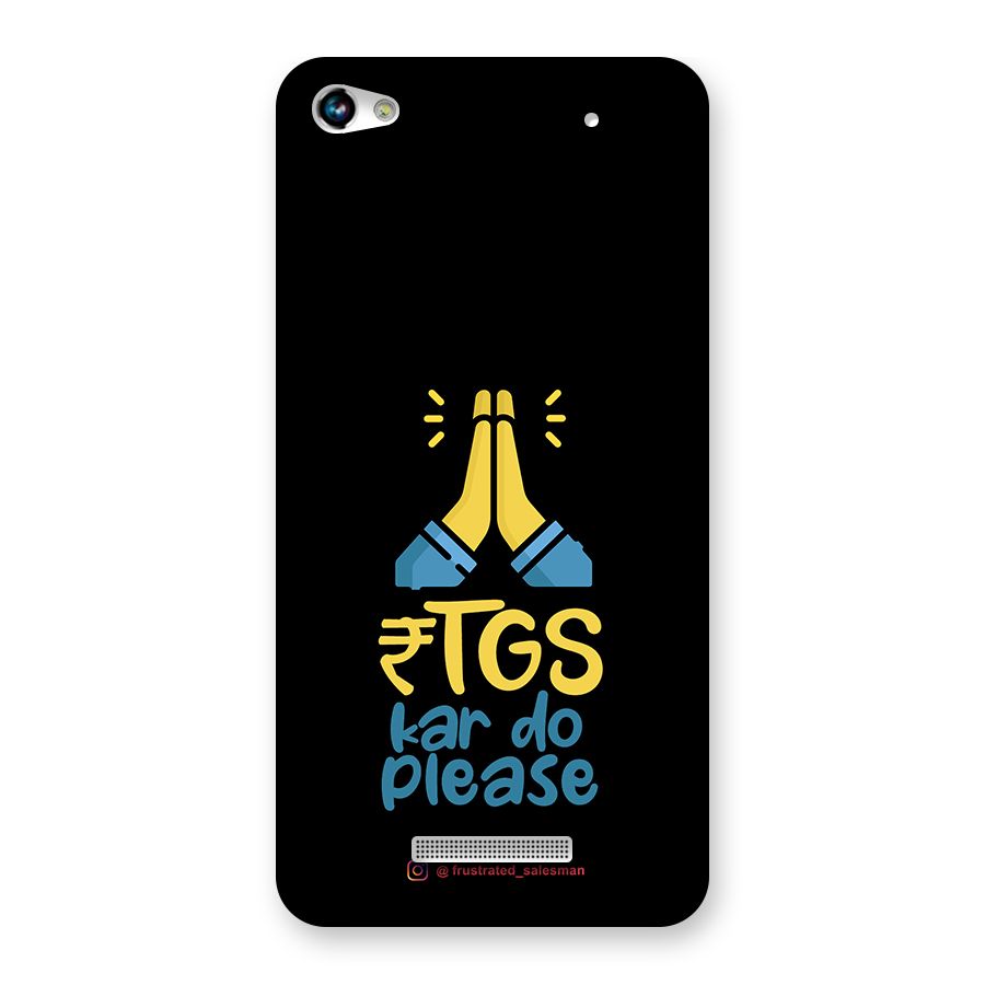 RTGS Kar Do Please Black Back Case for Micromax Hue 2