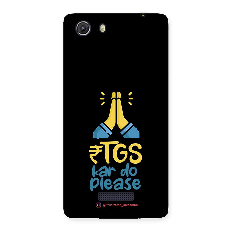 RTGS Kar Do Please Black Back Case for Micromax Unite 3