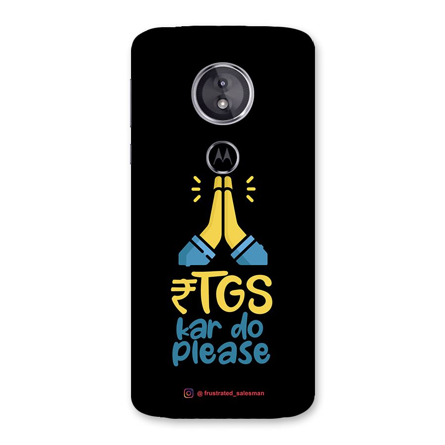 RTGS Kar Do Please Black Back Case for Moto E5